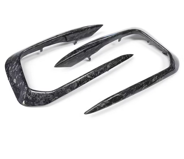 Forged carbon fiber fog light covers for BMW 1 Series F20 LCI M140i