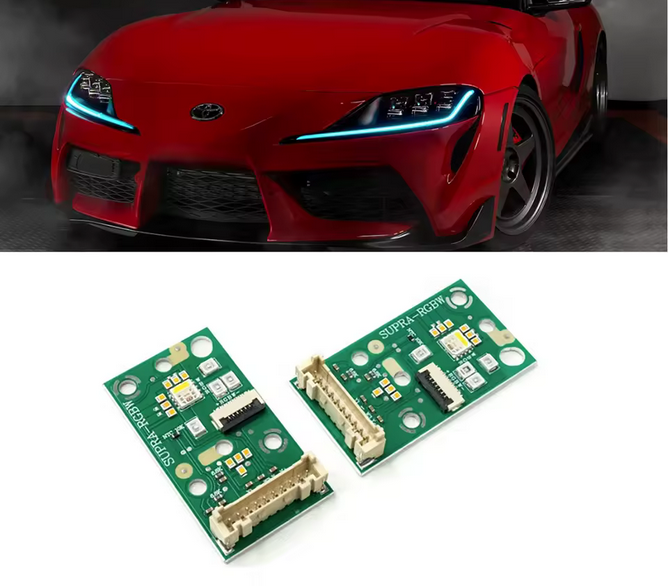 Kit de mise à niveau du module DRL RGB avec contrôle par application pour Toyota Supra (2020–2024)