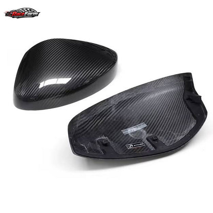 Carbon Spiegelabdeckungen für Honda Civic 11. Generation – Dry Carbon, ohne Blinker-Cutout