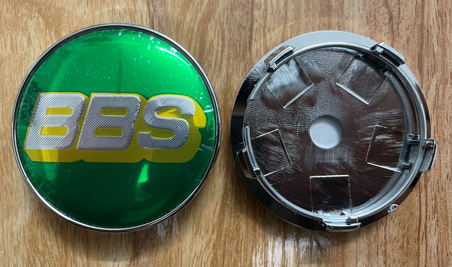 60mm hubcaps for BBS rims – Green