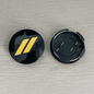 4x Nabendeckel 63mm kompatibel für Dodge Schwarz Gold