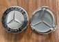 Jeu de 4 enjoliveurs 75 mm pour Mercedes-Benz, noirs