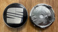 4x Nabendeckel 60mm kompatibel für Seat Schwarz Weiß