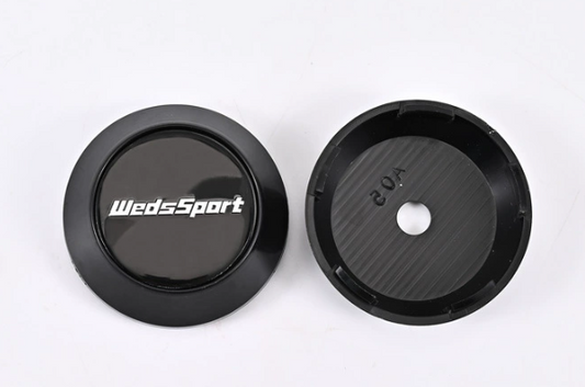 4x Nabendeckel 65mm kompatibel für WedsSport Schwarz