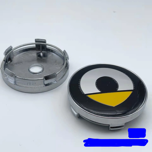4x 60mm Nabendeckel für Smart Felgen