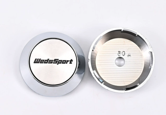 4x Nabendeckel 65mm kompatibel für WedsSport Weiß Chrom