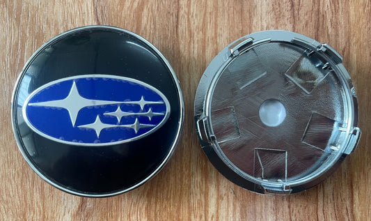 Jeu de 4 enjoliveurs pour Subaru 60 mm