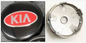 4 enjoliveurs pour Kia, noir/rouge, 60 mm