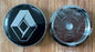 4x Nabendeckel 60mm kompatibel für Renault Schwarz