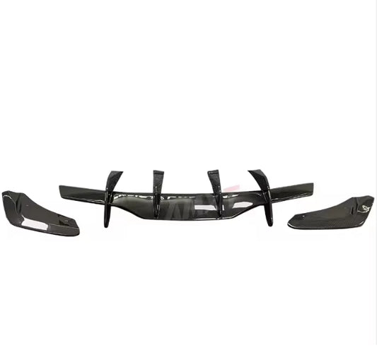 Diffuseur arrière en fibre de carbone avec panneaux latéraux arrière pour Corvette C8