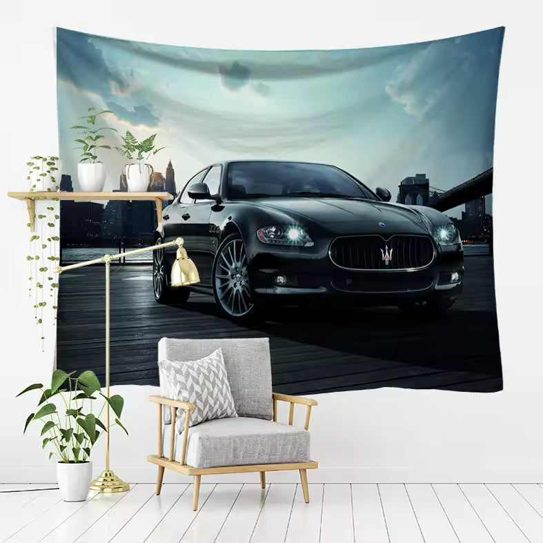 Affiche et tapisserie imprimées en 3D – Série de voitures modifiées Beiliou Cool