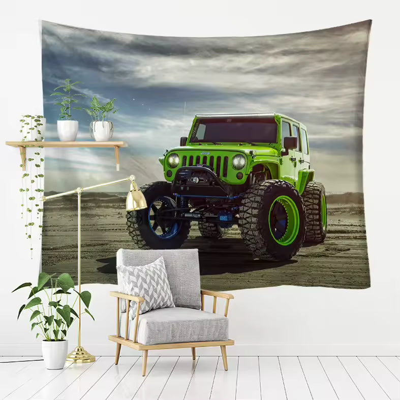 Affiche et tapisserie imprimées en 3D – Série de voitures modifiées Beiliou Cool