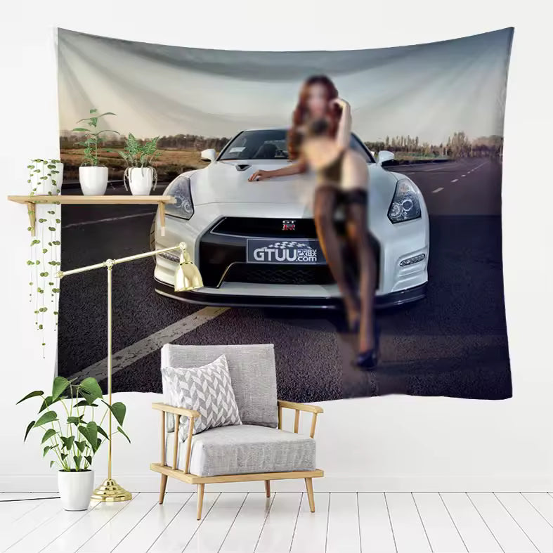 Affiche et tapisserie imprimées en 3D – Série de voitures modifiées Beiliou Cool