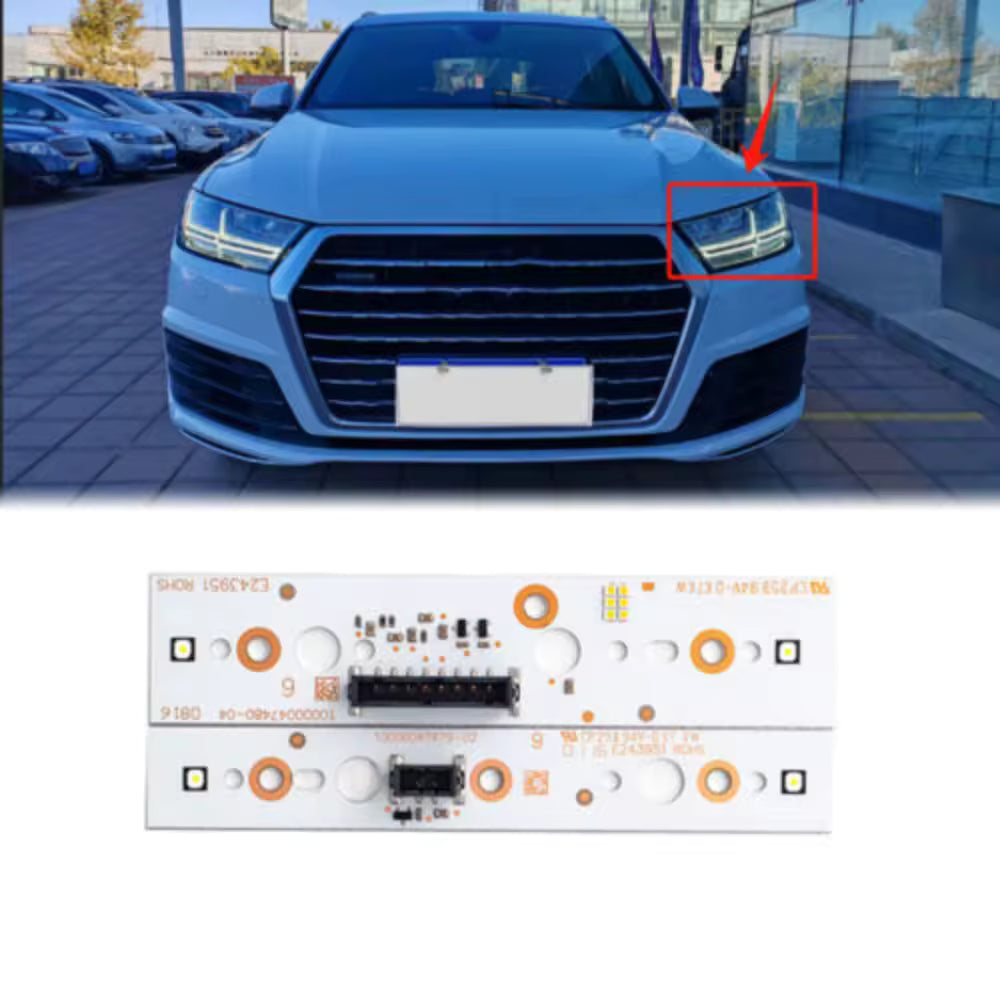 Barre lumineuse LED blanche pour feux de jour (DRL) / barre tubulaire pour Audi Q7 (2017–2019)