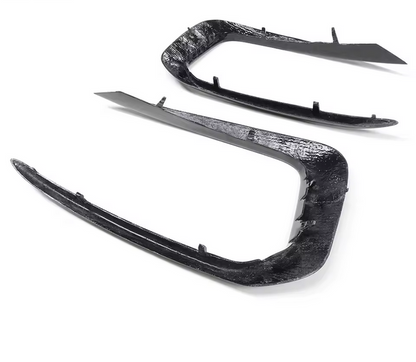 Forged carbon fiber fog light covers for BMW 1 Series F20 LCI M140i