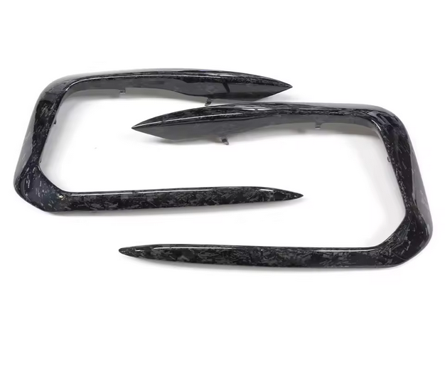 Forged carbon fiber fog light covers for BMW 1 Series F20 LCI M140i