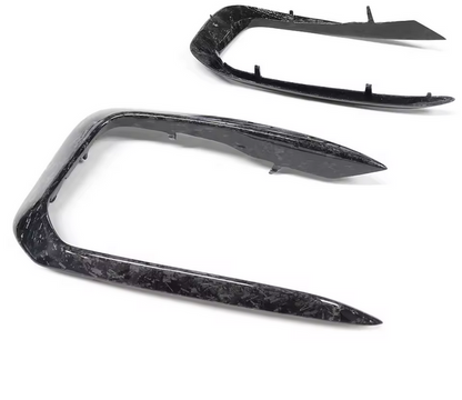 Forged carbon fiber fog light covers for BMW 1 Series F20 LCI M140i