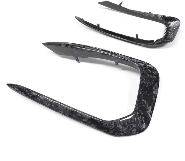 Forged carbon fiber fog light covers for BMW 1 Series F20 LCI M140i