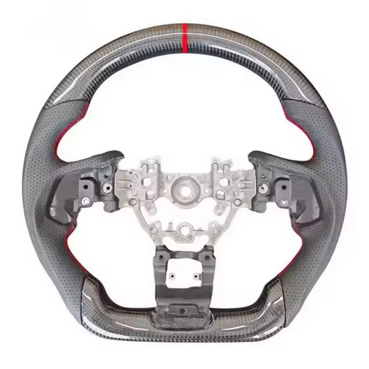 Volant de course en cuir et carbone pour Subaru Forester et Impreza (2020–2024)