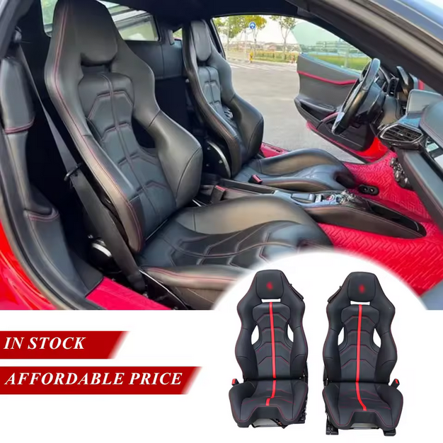 Carbon-Leder Luxus-Rennschalensitz für Ferrari 458 & 488 – Verstellbar