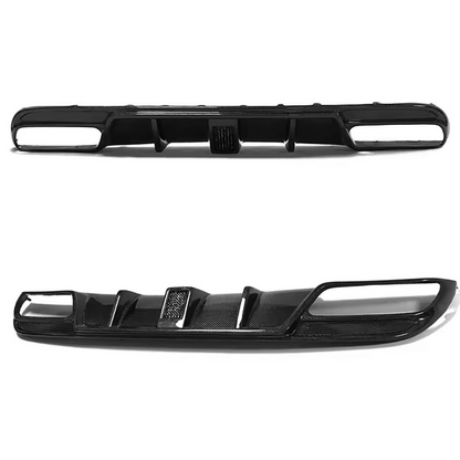 Diffuseur en fibre de carbone avec guide de lumière LED pour Mercedes-Benz W205 C63 AMG (2015–2018)