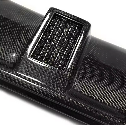 Diffuseur en fibre de carbone avec guide de lumière LED pour Mercedes-Benz W205 C63 AMG (2015–2018)