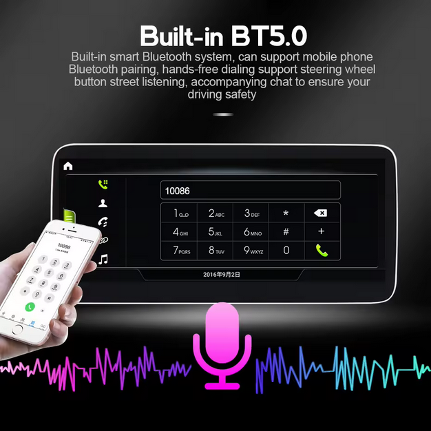 Autoradio multimédia Android 8,8 pouces avec écran tactile et CarPlay pour Audi A6 4F