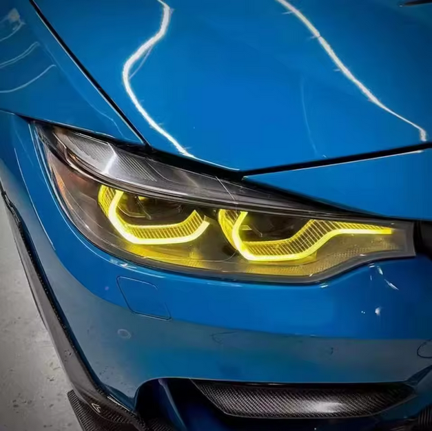 Gelbes LED DRL-Modul links & rechts für BMW 4er / M3 / M4 LCI