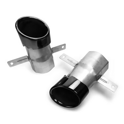 Glanz Schwarz Heckdiffusor mit Endrohr AMG Optik für Mercedes-Benz CLA W177 / C117 A35