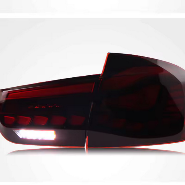 Feux arrière à LED avec clignotants dynamiques pour BMW Série 3 F30, finition noire