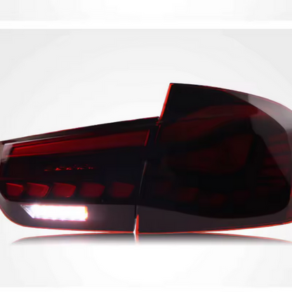 Feux arrière à LED avec clignotants dynamiques pour BMW Série 3 F30, finition noire
