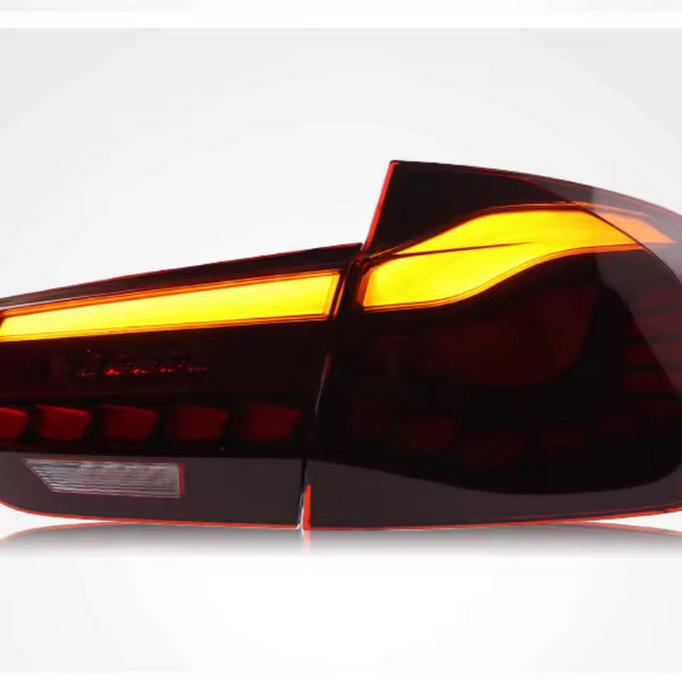 Feux arrière à LED avec clignotants dynamiques pour BMW Série 3 F30, finition noire