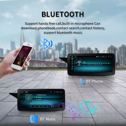 Autoradio Android avec navigation pour Mercedes-Benz Classe E W212 (2009-2016), Android 12, système multimédia 8 cœurs