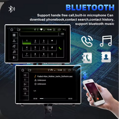 Autoradio Android 9 pouces avec GPS et multimédia pour Audi A6 C7 / A7 (2012–2018)