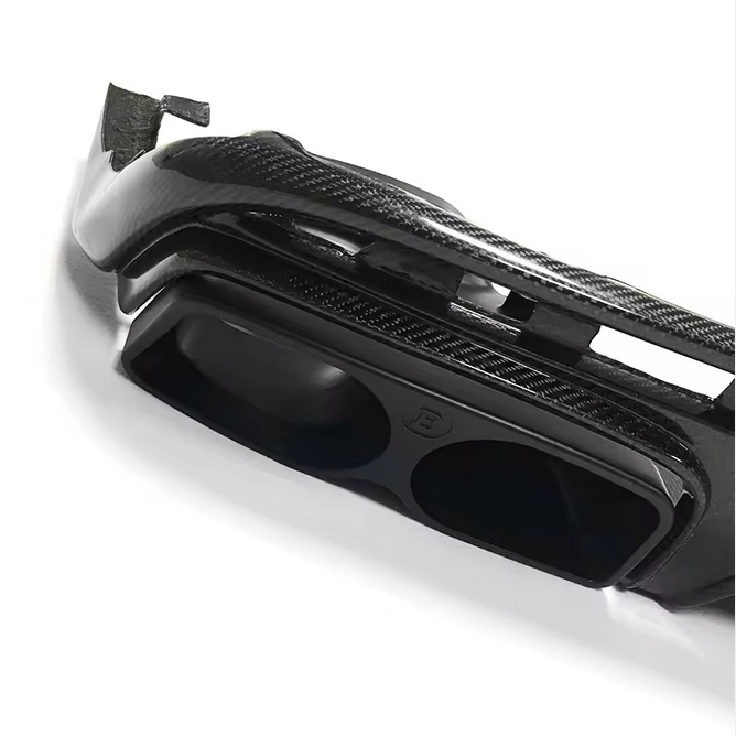 Carbon rear diffuser with exhaust trims for Mercedes-Benz S-Class W222 S63 / S65 (2014–2016)