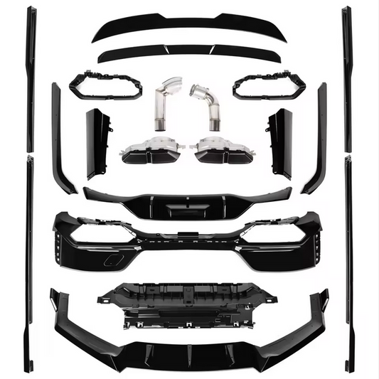 Kit carrosserie pour BMW Série 7 G70 (à partir de 2023) – lame avant, bas de caisse, diffuseur et aileron de toit