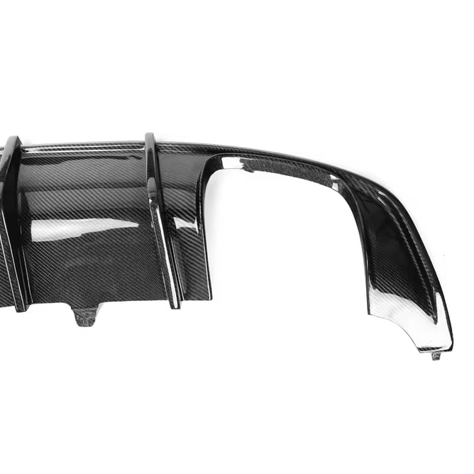 Diffuseur arrière en fibre de carbone avec éclairage LED pour Audi A5 / S5 F5 S-Line (2017–2019)