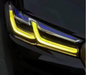 Modules de feux de jour Angel Eyes jaunes CSL pour BMW M5 F90 et Série 5 G30 LCI