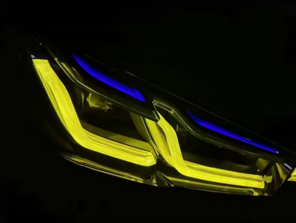 Modules de feux de jour Angel Eyes jaunes CSL pour BMW M5 F90 et Série 5 G30 LCI