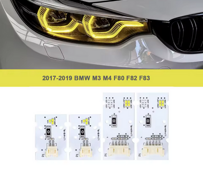 CSL Gelbe LED Angel Eyes DRL-Platinen für BMW M3 / M4 F80 F82 F83 (2018–2020)
