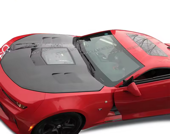 Capot en fibre de carbone transparente pour Chevrolet Camaro (2016–2018)