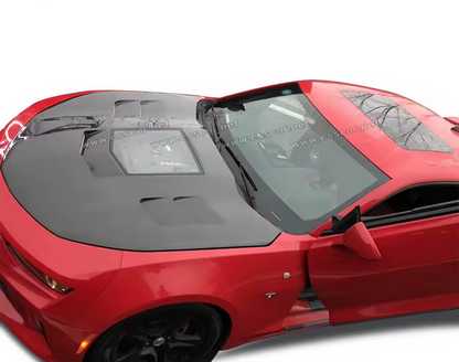 Capot en fibre de carbone transparente pour Chevrolet Camaro (2016–2018)