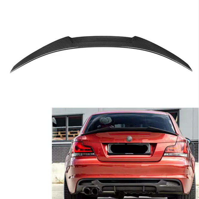 Dry Carbon M4 Style Rear Spoiler for BMW 1 Series E82