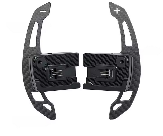 Palettes de changement de vitesse magnétiques en fibre de carbone pour Ford Mustang