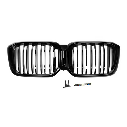 Double Line Kidney Grille Black High Gloss for BMW X3 G01 &amp; X4 G02 LCI (2021–2022)