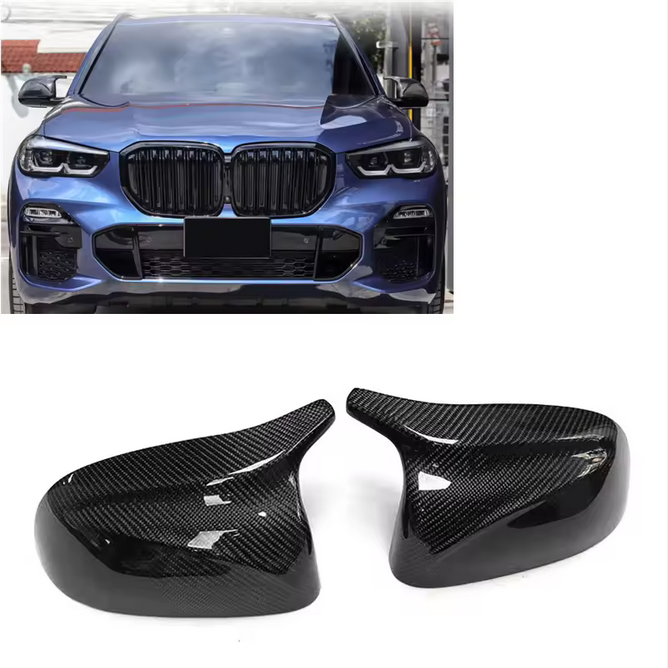 Carbon M-Look Außenspiegelabdeckung für BMW X3 G01, X4 G02 & X5 G05 LHD