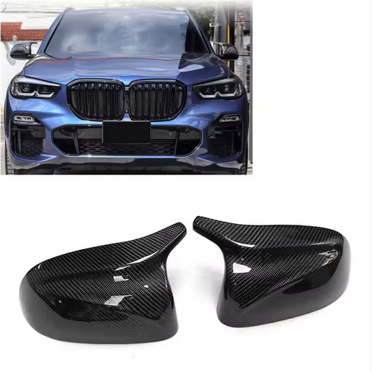 Coques de rétroviseurs extérieurs style carbone M pour BMW X3 G01, X4 G02 et X5 G05 (conduite à gauche)