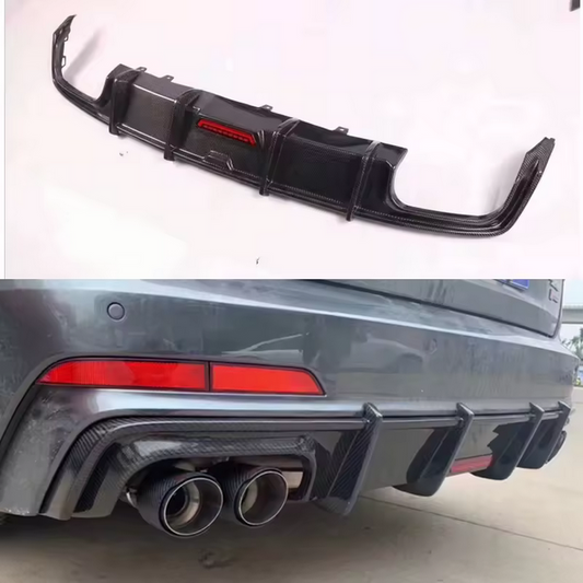 Aileron diffuseur arrière en carbone pour Audi A6 C8 S Line et S6 (2019–2021)
