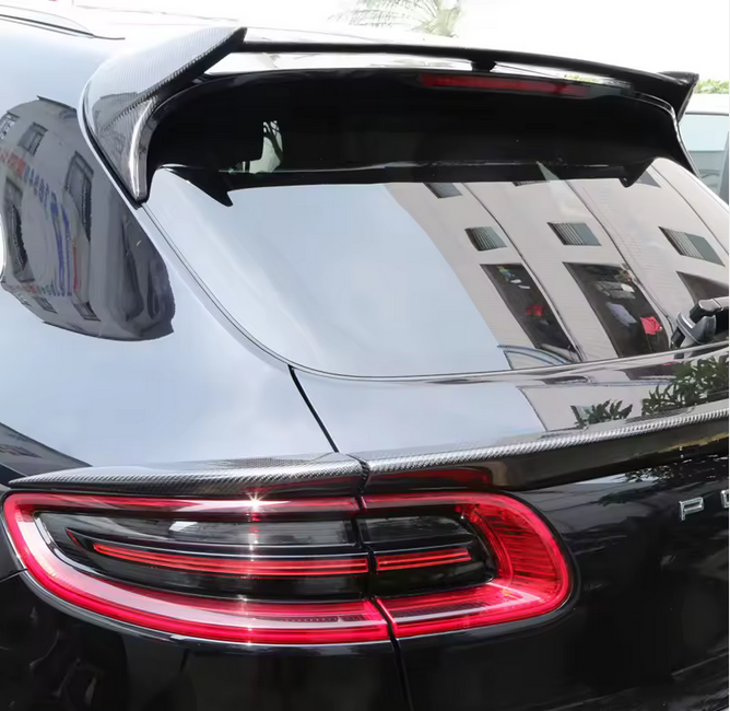 Aileron arrière en carbone en 3 parties pour Porsche Macan (2014–2017)