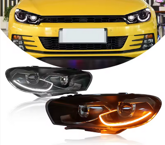 Projecteur de phares à LED avec feux de jour pour Volkswagen Scirocco